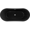 Mexen Montana volně stojící vana 170 x 80 cm, černá, bílý přepad - 52011708070-20
