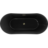 Mexen Montana volně stojící vana 170 x 80 cm, černá, zlatý přepad - 52011708070-50