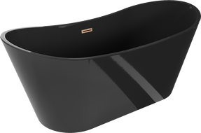 Mexen Montana volně stojící vana 170 x 80 cm, černá, přepad růžové zlato - 52011708070-60