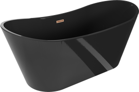 Mexen Montana volně stojící vana 170 x 80 cm, černá, přeplňovaný kartáčovaný měď - 52011708070-65