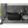 Mexen Montana volně stojící vana 170 x 80 cm, černá, přepad gun gray kartáčovaný - 52011708070-66