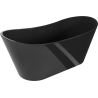 Mexen Montana volně stojící vana 170 x 80 cm, černá, černý přepad - 52011708070-70
