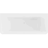 Mexen Volta volně stojící nástěnná vana 150 x 75 cm, bílá, bílý přepad - 51131507500-20