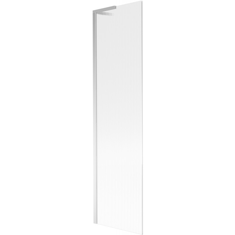 Mexen Next L vanová zástěna 1-dílná 50 x 150 cm, pruhy, chrom - 895-050-000-03-09-01