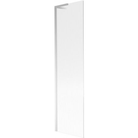 Mexen Next L vanová zástěna 1-dílná 50 x 150 cm, pruhy, chrom - 895-050-000-03-09-01