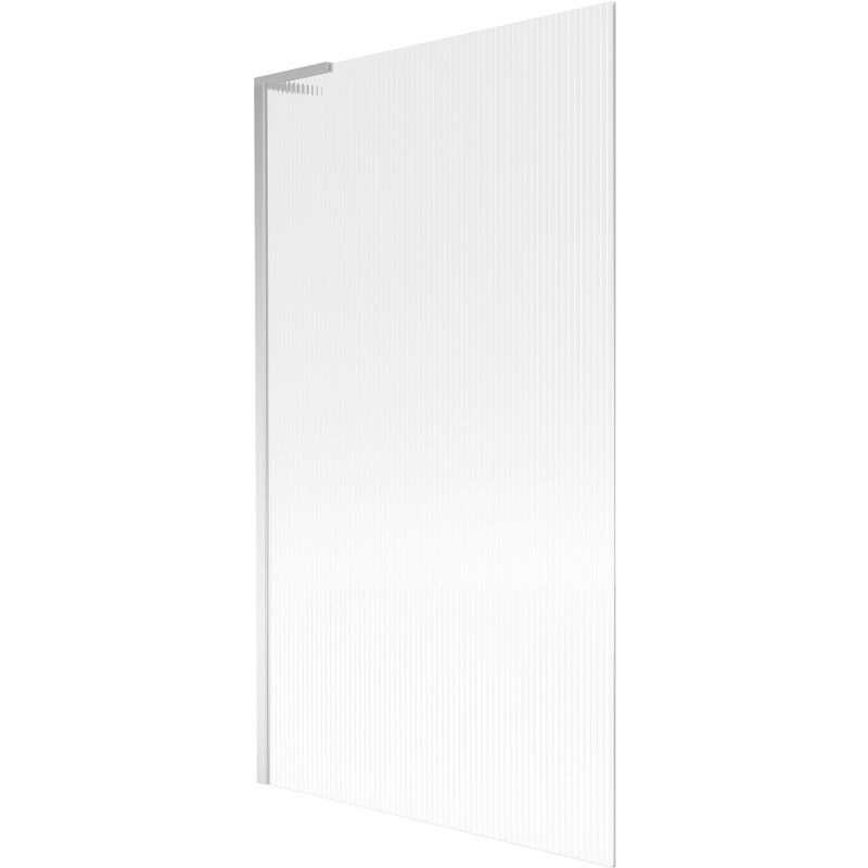 Mexen Next L vanová zástěna 1-křídlová 100 x 150 cm, proužky, chrom - 895-100-000-03-09-01