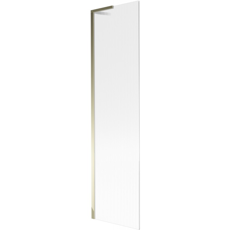 Mexen Next L vanová sprchová zástěna 1-křídlová 50 x 150 cm, pruhovaná, zlatá - 895-050-000-03-09-50
