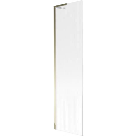 Mexen Next L vanová sprchová zástěna 1-křídlová 50 x 150 cm, pruhovaná, zlatá - 895-050-000-03-09-50
