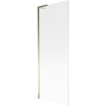 Mexen Next L vanová zástěna 1-křídlová 70 x 150 cm, pruhy, zlatá - 895-070-000-03-09-50