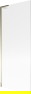 Mexen Next L vana paraván 1-křídlový 80 x 150 cm, proužky, zlatý - 895-080-000-03-09-50