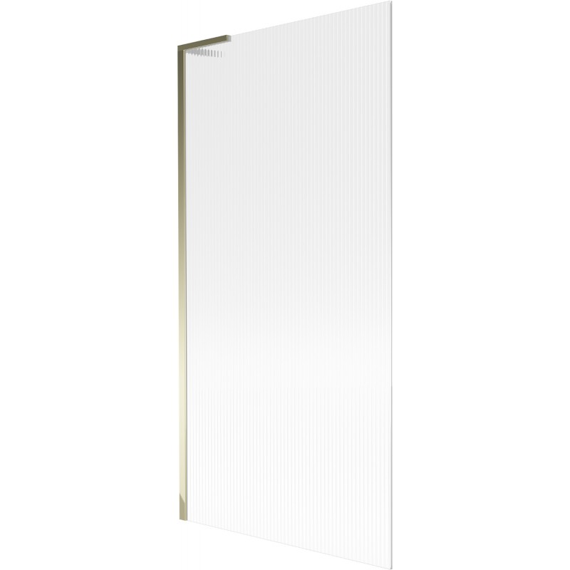 Mexen Next L vanová zástěna 1křídlová 90 x 150 cm, proužky, zlatá - 895-090-000-03-09-50