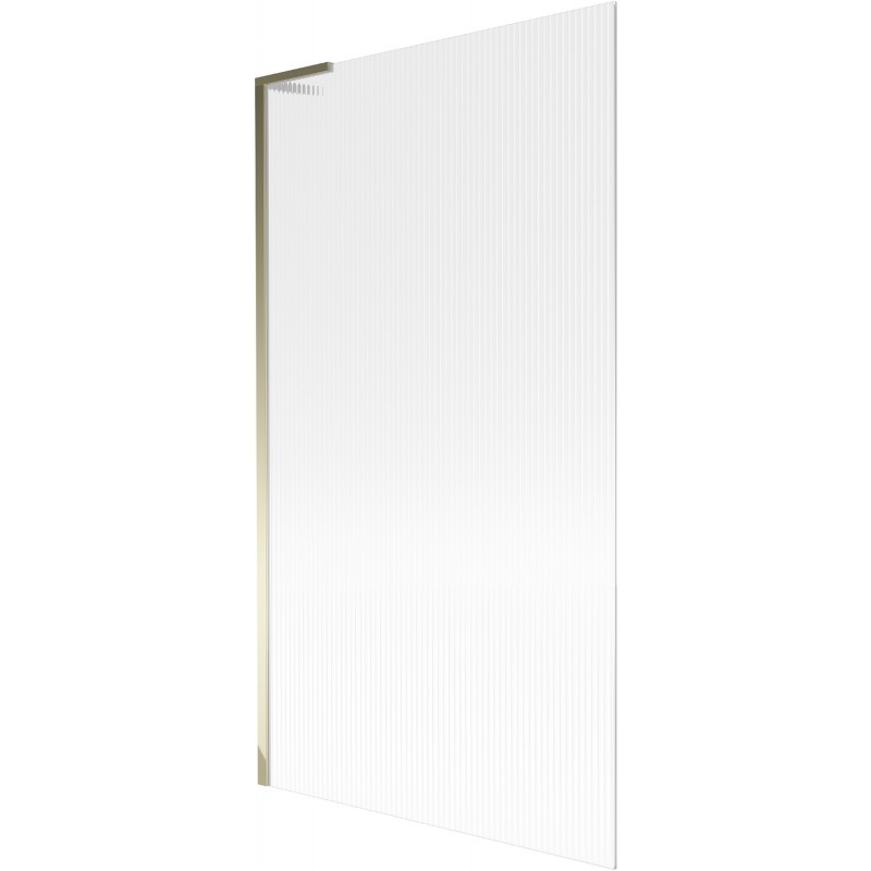 Mexen Next L vanová zástěna 1-křídlová 100 x 150 cm, proužkovaná, zlatá - 895-100-000-03-09-50
