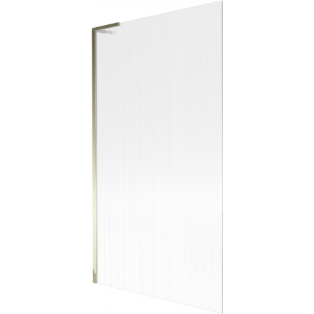 Mexen Next L vanová zástěna 1-křídlová 100 x 150 cm, proužkovaná, zlatá - 895-100-000-03-09-50