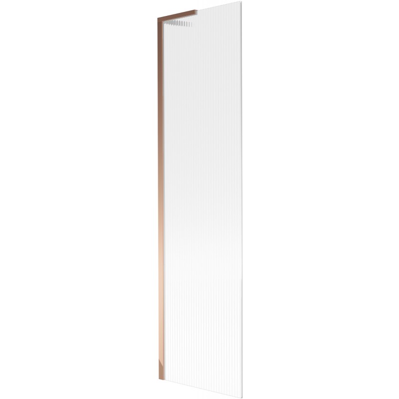 Mexen Next L vanová clona 1-křídlová 50 x 150 cm, pruhy, růžové zlato - 895-050-000-03-09-60