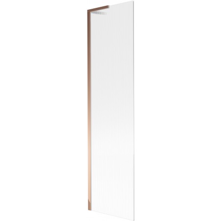 Mexen Next L vanová clona 1-křídlová 50 x 150 cm, pruhy, růžové zlato - 895-050-000-03-09-60