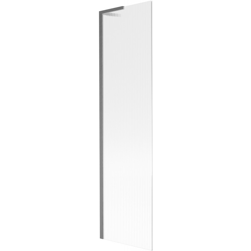 Mexen Next L vanová zástěna 1křídlá 50 x 150 cm, proužky, gun gray kartáčovaná - 895-050-000-03-09-66