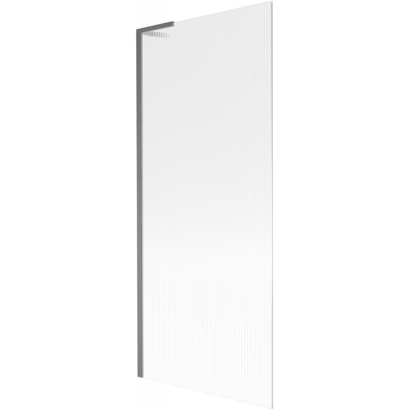 Mexen Next L vanová zástěna 1-dílná 80 x 150 cm, proužky, gun gray kartáčovaná - 895-080-000-03-09-66