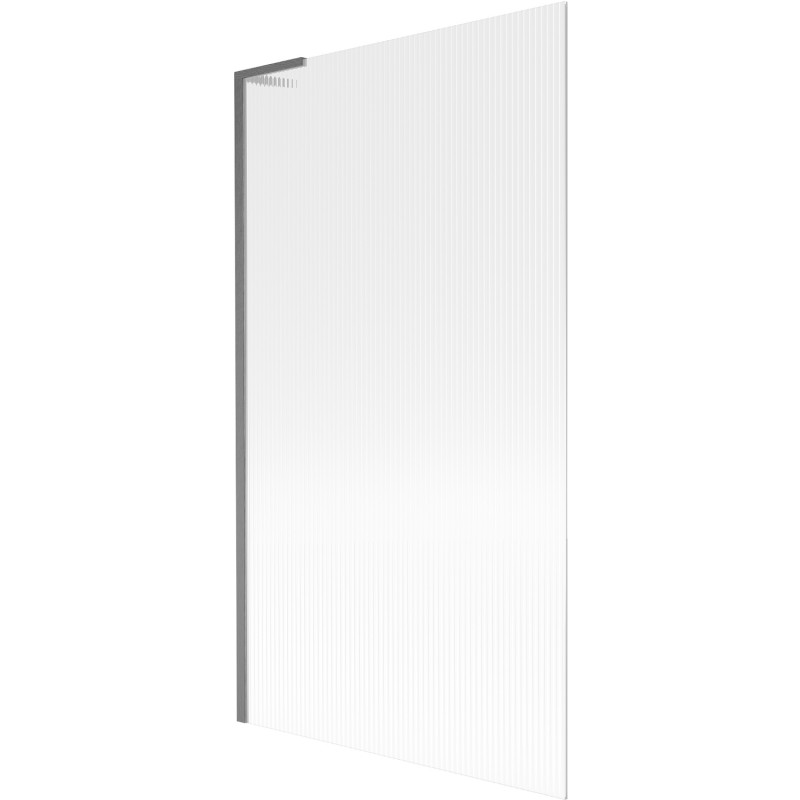 Mexen Next L vanová zástěna jednokřídlá 100 x 150 cm, proužky, kartáčovaná gun gray - 895-100-000-03-09-66