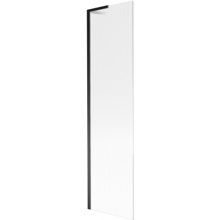 Mexen Next L vanová zástěna 1-křídlová 50 x 150 cm, pruhy, černá - 895-050-000-03-09-70