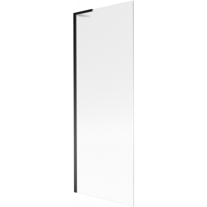 Mexen Next L vanová zástěna 1křídlová 70 x 150 cm, proužky, černá - 895-070-000-03-09-70