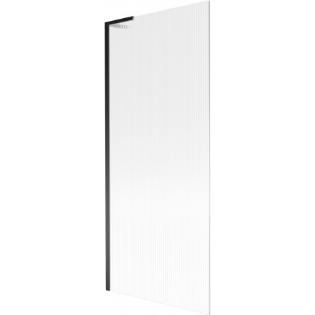 Mexen Next L vanová zástěna jedno křídlá 80 x 150 cm, pruhy, černá - 895-080-000-03-09-70