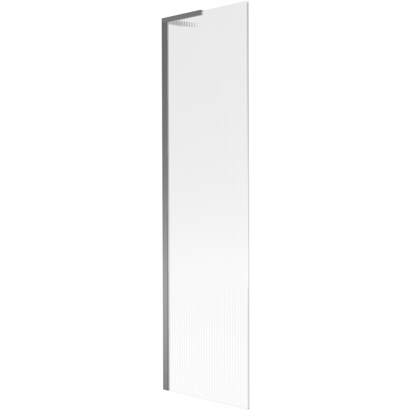 Mexen Next L vanová zástěna 1-křídlová 50 x 150 cm, pruhy, gun metal - 895-050-000-03-09-95