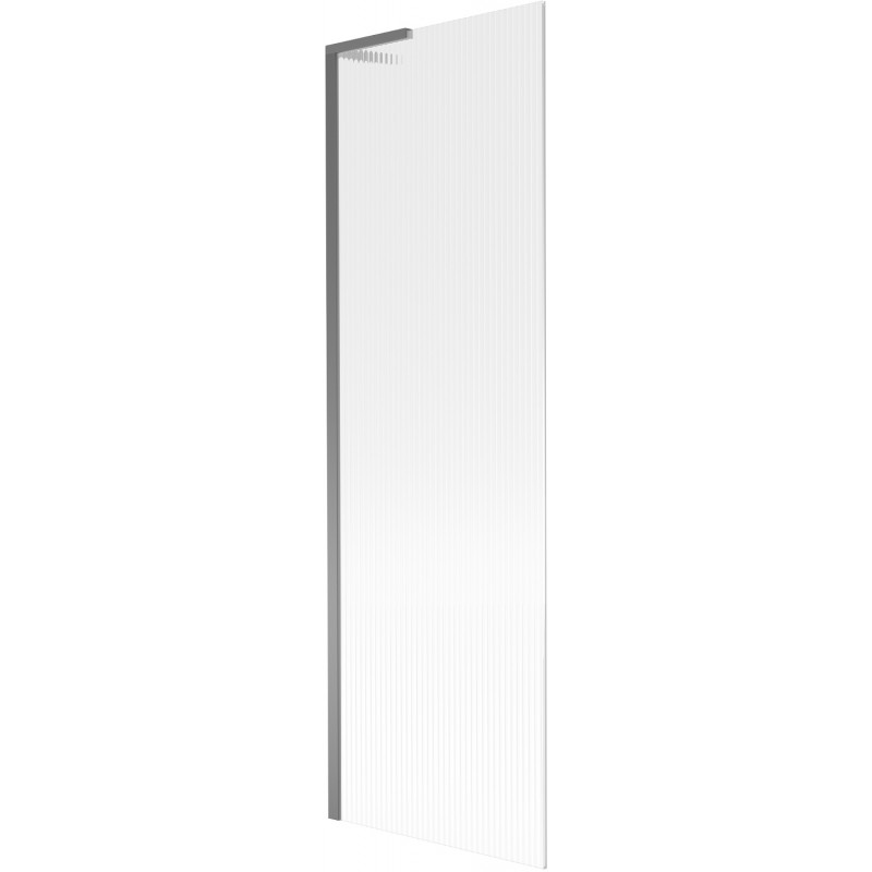 Mexen Next L vanová zástěna 1-křídlová 60 x 150 cm, proužkovaná, gun metal - 895-060-000-03-09-95