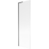 Mexen Next L vanová zástěna 1-křídlová 60 x 150 cm, proužkovaná, gun metal - 895-060-000-03-09-95