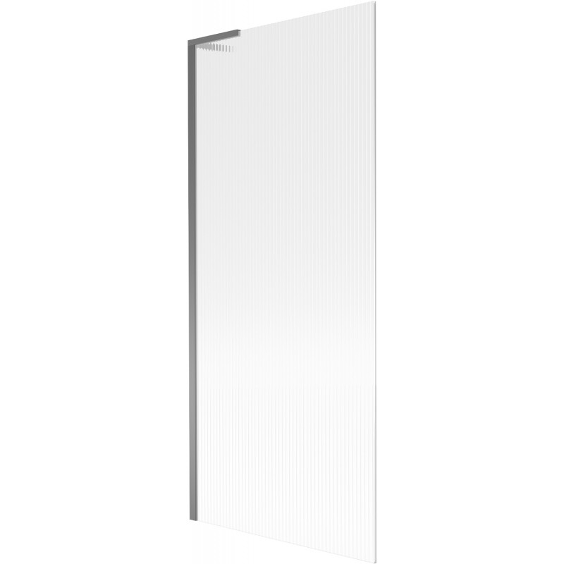 Mexen Next L vanová zástěna 1-křídlá 80 x 150 cm, proužky, gun metal - 895-080-000-03-09-95