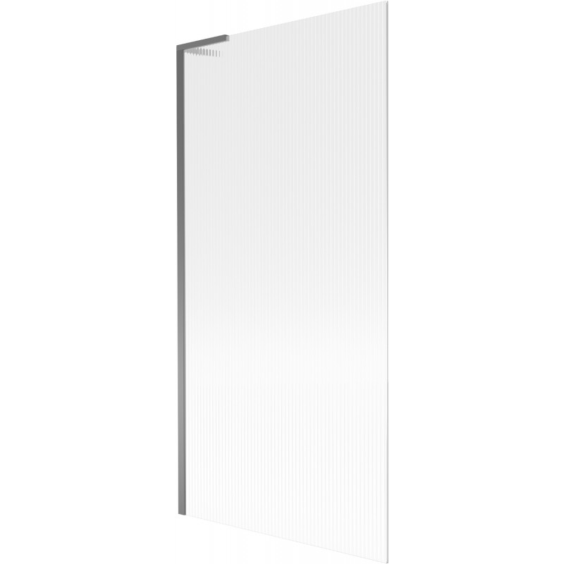 Mexen Next L vanová zástěna 1-křídlová 90 x 150 cm, proužky, gun metal - 895-090-000-03-09-95