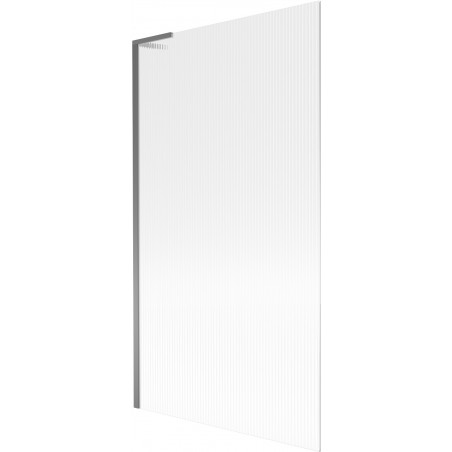 Mexen Next L vanová zástěna 1-dveřová 100 x 150 cm, pruhy, gun metal - 895-100-000-03-09-95