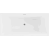 Mexen Nita volně stojící vana 170 x 80 cm, bílá, přepad chrom - 52091708000-01