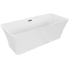 Mexen Tonia volně stojící vana 170 x 75 cm, bílá, černý přepad - 52171707500-70