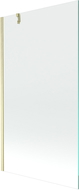Mexen Next vana paravan 1-křídlový 100 x 150 cm, transparentní, zlatý kartáčovaný - 895-100-000-00-00-55