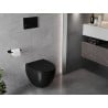 Mexen Egg WC mísa Rimless s pomalu klesající deskou slim, duroplast, černá mat - 30245070