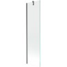 Mexen Next vanová zástěna 1-křídlová 50 x 150 cm, transparentní, kartáčovaná gun gray - 895-050-000-00-00-66