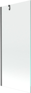 Mexen Next vanová zástěna 1-křídlová 80 x 150 cm, transparentní, kartáčovaná gun gray - 895-080-000-00-00-66