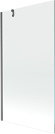 Mexen Next vanová zástěna 1-křídlová 100 x 150 cm, transparentní, kartáčovaná zbraň šedá - 895-100-000-00-00-66