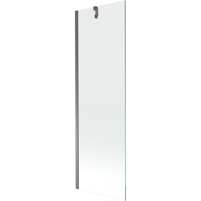 Mexen Next vanová zástěna 1-křídlová 60 x 150 cm, transparentní, gun metal - 895-060-000-00-00-95