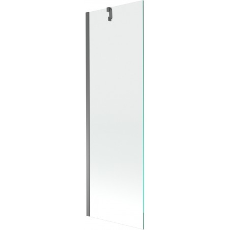 Mexen Next vanová zástěna 1-křídlová 60 x 150 cm, transparentní, gun metal - 895-060-000-00-00-95