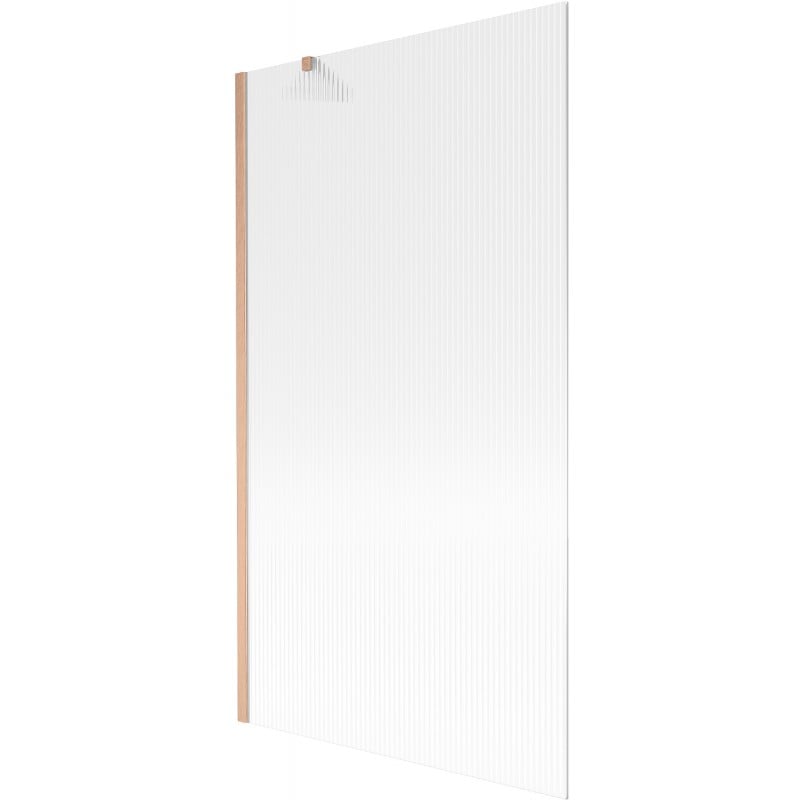 Mexen Next vanová zástěna 1-křídlová 100 x 150 cm, pruhy, kartáčovaná měď - 895-100-000-00-09-65