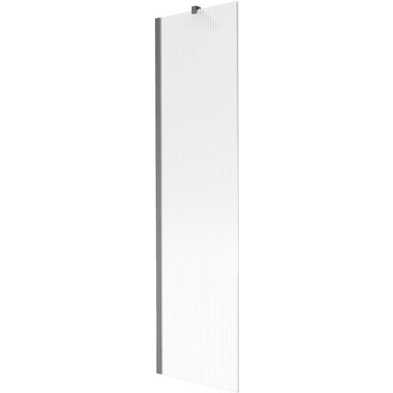 Mexen Next vanová zástěna 1-křídlá 50 x 150 cm, pruhy, kartáčovaná gun gray - 895-050-000-00-09-66