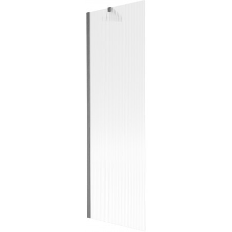 Mexen Next vanová zástěna 1křídlová 60 x 150 cm, proužky, gun šedá kartáčovaná - 895-060-000-00-09-66