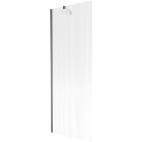 Mexen Next vanová zástěna 1-křídlová 70 x 150 cm, proužky, gun gray kartáčovaný - 895-070-000-00-09-66
