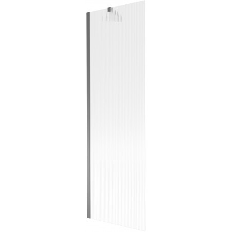 Mexen Next vanová zástěna 1-křídlová 60 x 150 cm, proužky, gun metal - 895-060-000-00-09-95