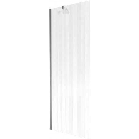 Mexen Next vanová zástěna 1-křídlová 70 x 150 cm, proužky, gun metal - 895-070-000-00-09-95