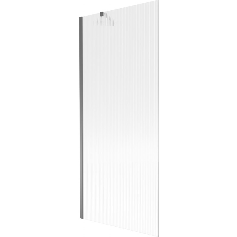 Mexen Next vanová zástěna 1-křídlová 80 x 150 cm, proužky, gun metal - 895-080-000-00-09-95