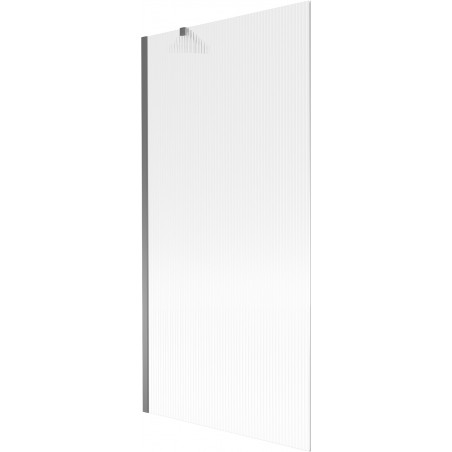 Mexen Next vanová zástěna 1-křídlová 90 x 150 cm, pruhy, gun metal - 895-090-000-00-09-95