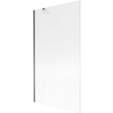 Mexen Next vanová zástěna 1dílná 100 x 150 cm, proužky, gun metal - 895-100-000-00-09-95