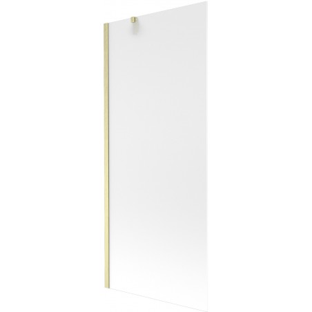 Mexen Next vanová zástěna 1-křídlová 80 x 150 cm, mrazivá, zlatá kartáčovaná - 895-080-000-00-30-55